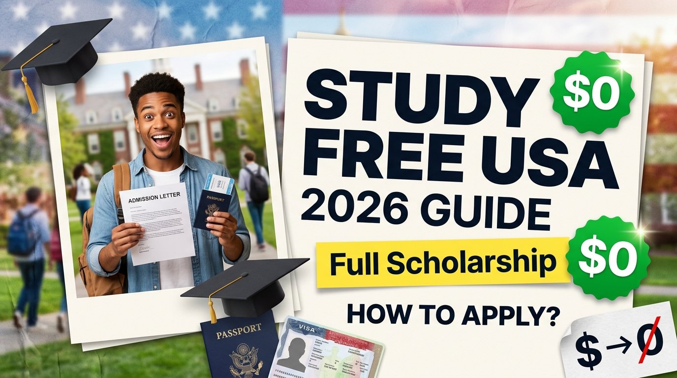 How to Study in the USA for FREE (Full Scholarship Guide) 